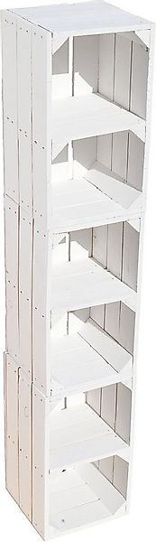 Kistenkolli Altes Land Allzweckkiste 3er set Regalkiste "Hilde" weiß mit Mi günstig online kaufen