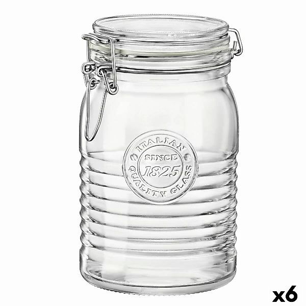 Lebensmittelbehälter Bormioli Rocco Officina Durchsichtig Glas (6 Stück) (1 günstig online kaufen