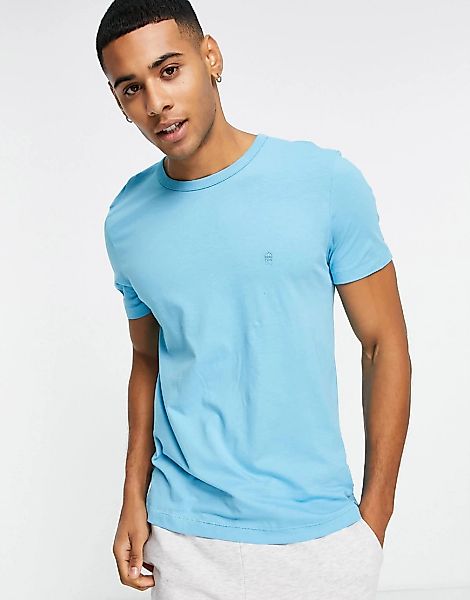 French Connection – T-Shirt in Aquablau mit Rundhalsausschnitt günstig online kaufen