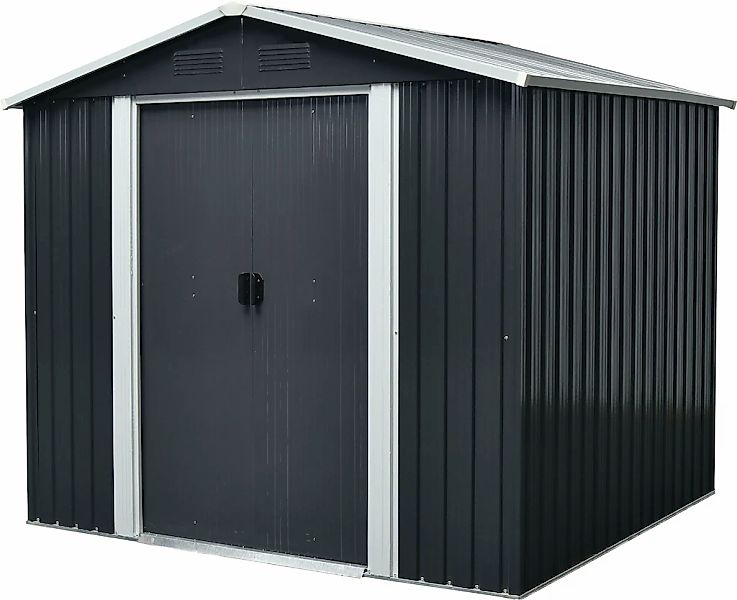 Pergart Gerätehaus "Dresden II 106" Metall, mit Satteldach und integrierter günstig online kaufen