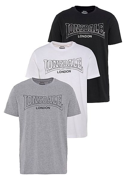 Lonsdale T-Shirt BEANLEY (Packung, 3-tlg) günstig online kaufen