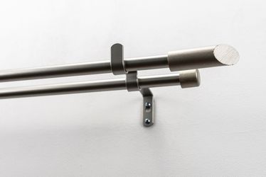 GARESA Gardinenstange "ZYLI mit offenem Träger" 2 läufig-läufig Wunschmaßlä günstig online kaufen