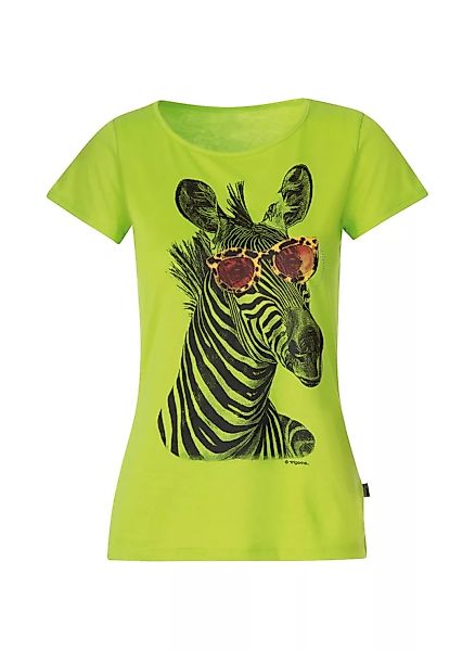 Trigema T-Shirt "TRIGEMA T-Shirt mit Zebra-Motiv und Glitzersteinen" günstig online kaufen