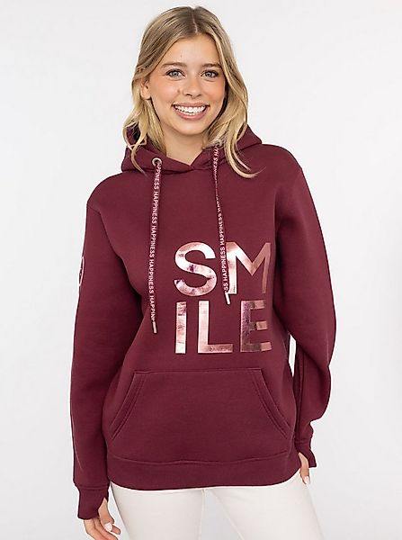 Zwillingsherz Hoodie "Alissa Shiny" glänzender Print, Daumenloch, Kordel, g günstig online kaufen