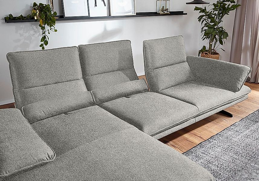 W.SCHILLIG Ecksofa »broadway, Designsofa mit tollem Sitzkomfort«, Sitztiefe günstig online kaufen