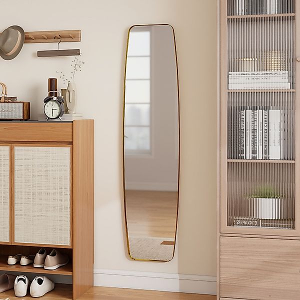 HOMCOM Wandspiegel 160 x 40 cm Fenster Spiegel mit Metallrahmen Dekorativer günstig online kaufen