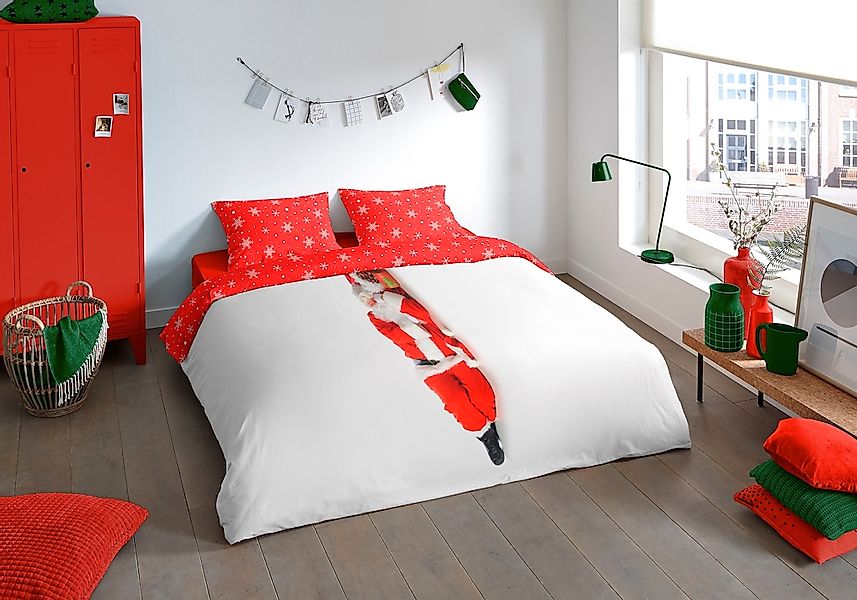 PURE luxury collection Wendebettwäsche "Santa" 2 Stk. Mikrofaser, 135x200, günstig online kaufen