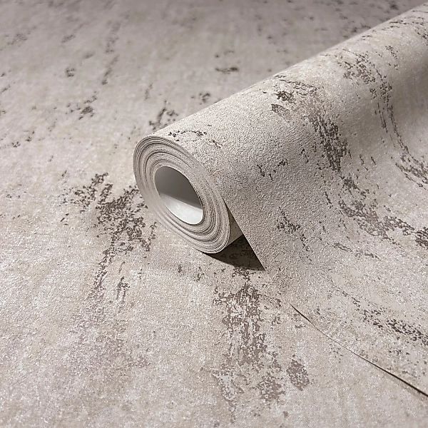 Marburg Vliestapete Tapete Calm Concrete, geprägt, günstig online kaufen