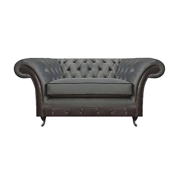 JVmoebel Chesterfield-Sofa Grau Sofa Viersitzer Couch Polstermöbel Designer günstig online kaufen