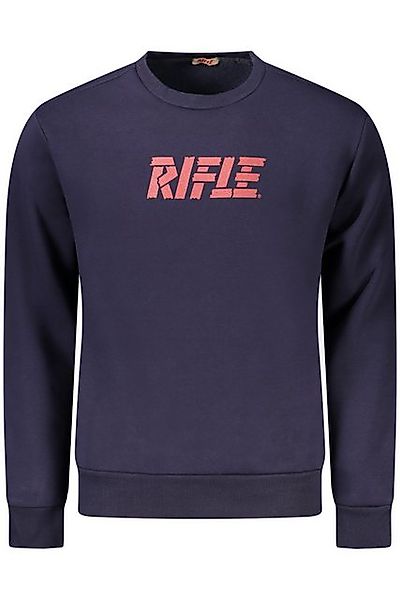 Rifle Sweatshirt Herren-Sweatshirt Blau Rundhals mit Druck und günstig online kaufen
