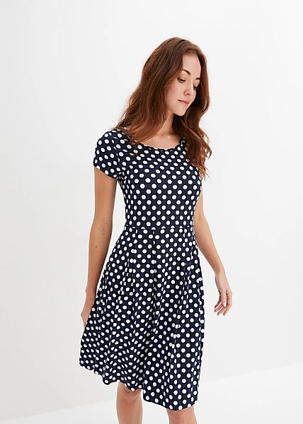 bonprix Jerseykleid "Jerseykleid aus Viskose-Mix" 1 tlg. für sommerliche Ta günstig online kaufen