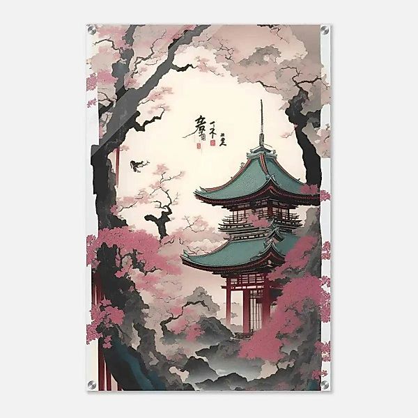 SimpleCanvas Wanddekoobjekt Spring in Japan - günstig online kaufen