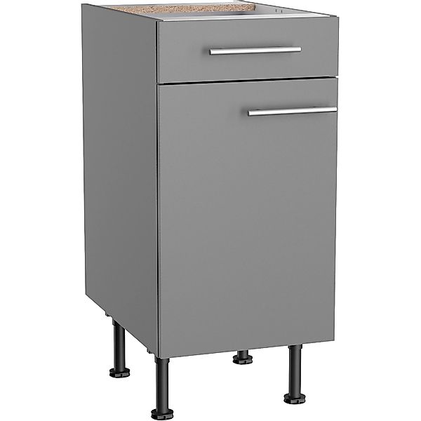 Optifit Küchen-Unterschrank Mats825 40 cm x 87 cm x 60 cm Basaltgrau günstig online kaufen