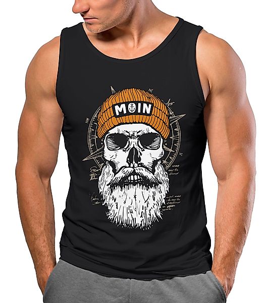 Neverless Tanktop Herren Tank-Top Printshirt Moin günstig online kaufen