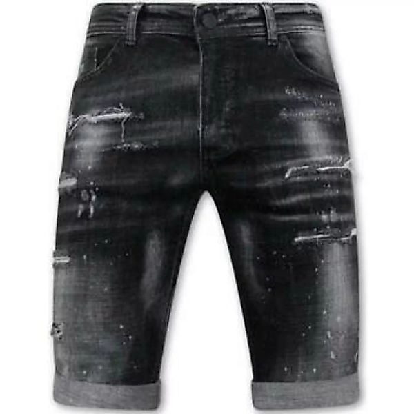 Local Fanatic  7/8 & 3/4 Hosen Paint Splatter Destroy Shorts günstig online kaufen