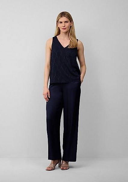 s.Oliver BLACK LABEL 7/8-Hose Wide-Leg-Hose aus Satin mit Elastikbund günstig online kaufen