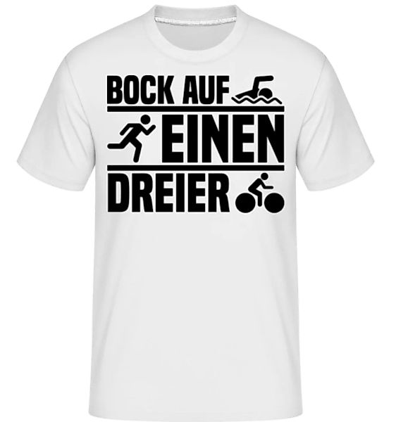 Bock Auf Dreier Triathlon · Shirtinator Männer T-Shirt günstig online kaufen