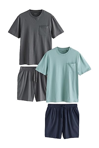 Next Pyjama Jersey-Schlafanzugshorts, 2er-Pack (4 tlg) günstig online kaufen