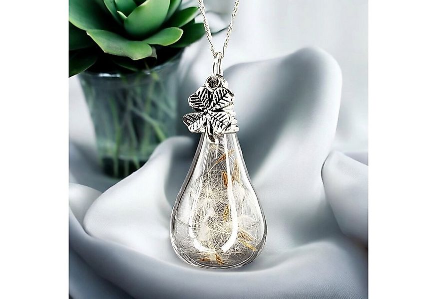 MadamLili Kette mit Anhänger 925 Sterling Silber Kette Echte Pusteblumen & günstig online kaufen