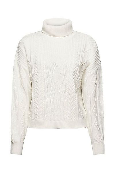 Esprit Sweatjacke Rollkragenpullover Esprit creme günstig online kaufen