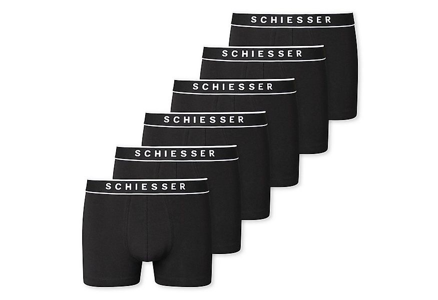 Schiesser Boxershorts Organic Cotton (6-St) mit sportlichem Webgummibund un günstig online kaufen