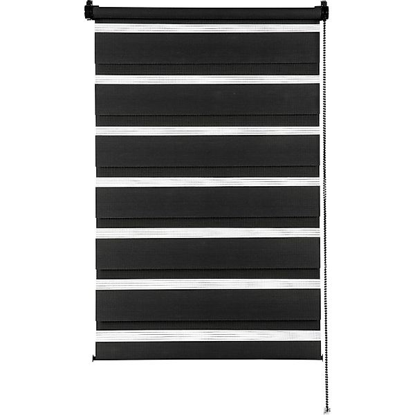 Gardinia Easyfix Doppelrollo Schwarz 100 cm x 150 cm günstig online kaufen