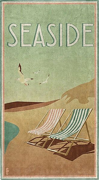 Seahorse Strandtuch Blackpool, Frotteevelours (1-St), 90x170, günstig online kaufen