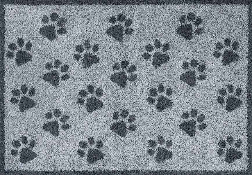 Turtle Mat Fußmatte "Paws Grey" rechteckig 9 mm Höhe günstig online kaufen