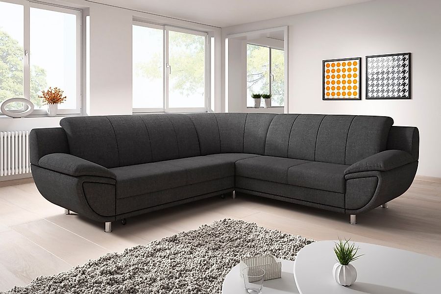 TRENDMANUFAKTUR Ecksofa "Rondo II, L-Form", wahlweise mit Federkern, wahlwe günstig online kaufen