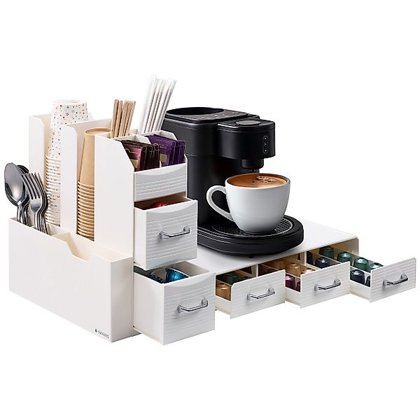 Navaris Kapselspender Navaris Kaffee Organizer Set - Platzsparende Kaffeeka günstig online kaufen