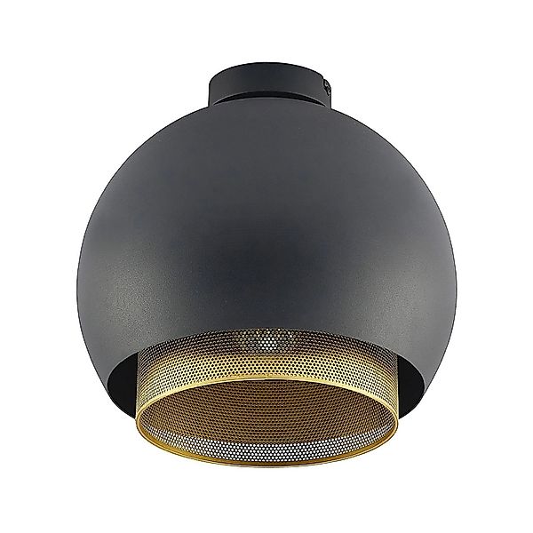 Lucande Deckenlampe Sivaniel 9639555 Modern in Schwarz aus Metall 1-flammig günstig online kaufen