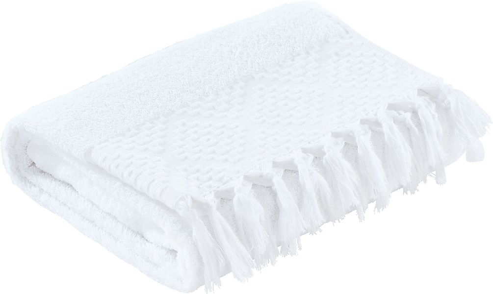 done. Duschtuch "Provence Bohéme" Uni Farben, Boho-Style, mit auffälliger B günstig online kaufen