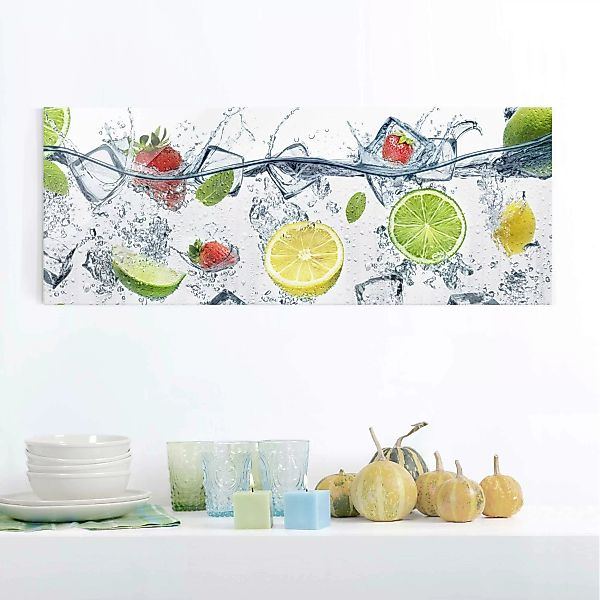 Glasbild Küche - Panorama Frucht Cocktail günstig online kaufen