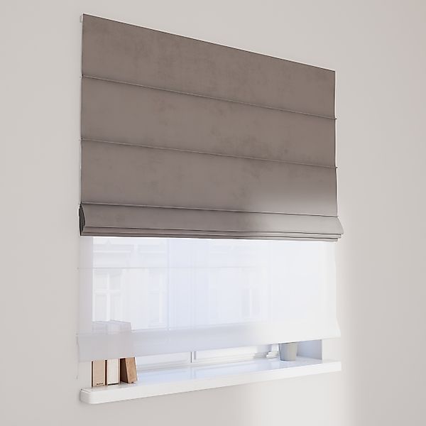 Dekoria Doppelraffrollo Duo, beige-grau, 120 x 150 cm günstig online kaufen