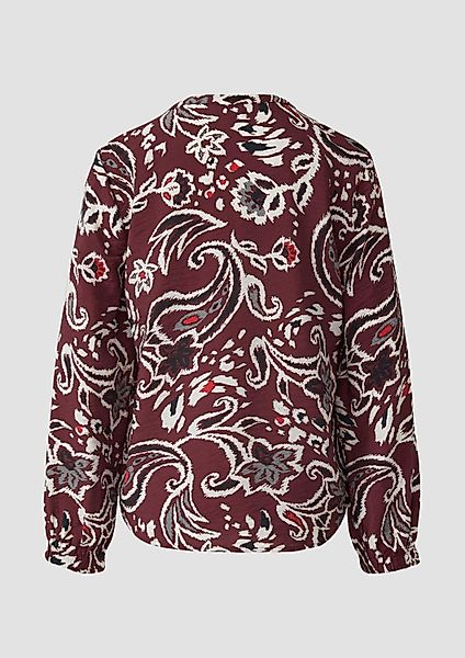 s.Oliver Langarmbluse Bluse Strukturierte Viskosemix-Bluse mit günstig online kaufen