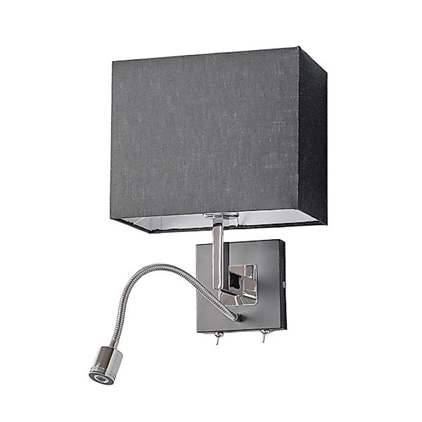 Lucande Wandleuchte Wandlampe Innen Rebekka 9976023 Modern in Schwarz aus T günstig online kaufen