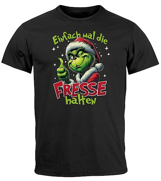 MoonWorks Print-Shirt Herren T-Shirt Grinch Weihnachten Spruch lustig Weihn günstig online kaufen