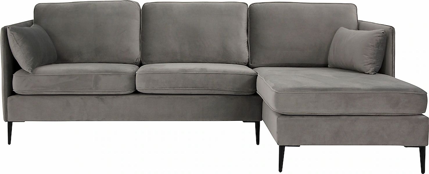 Home affaire Ecksofa "Light L-Form" inklusive loser Zierkissen, mit schmale günstig online kaufen