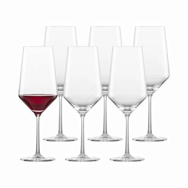 Zwiesel Kristallglas PURE Bordeaux Rotweinglas 6er Set Rotweingläser transp günstig online kaufen