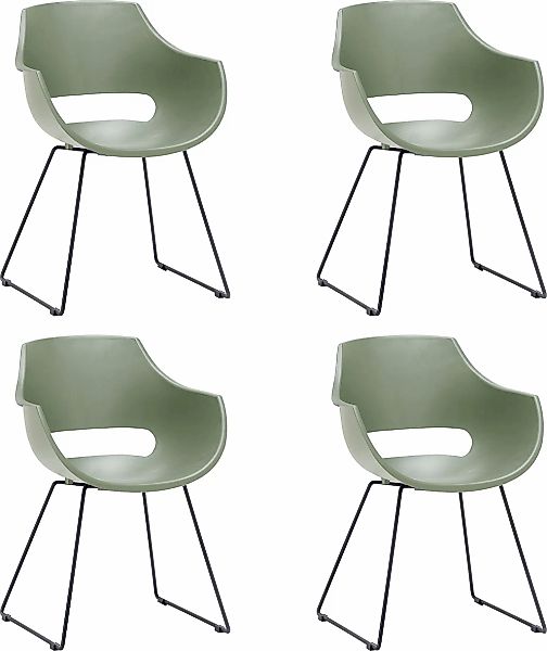 MCA furniture Schalenstuhl "Rockville" (Set) 4 Stk. 4er-Set, Kufe, Kunststo günstig online kaufen