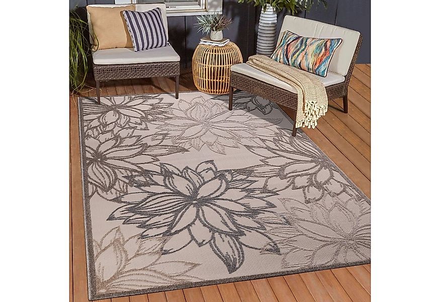 Sanat Teppich Floral 2 Outdoor, rechteckig, Höhe: 6 mm, In- und Outdoor gee günstig online kaufen