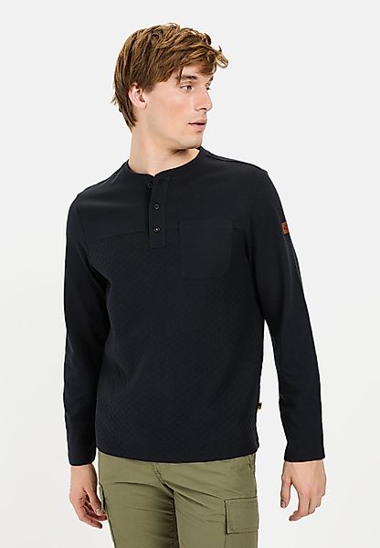 camel active Henleyshirt mit Brusttasche Langarm günstig online kaufen