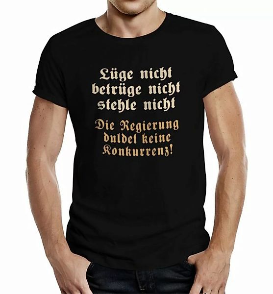 RAHMENLOS® T-Shirt für Männer aus der DDR: Die Regierung duldet Keine Konku günstig online kaufen