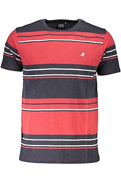 U.S. GRAND POLO T-Shirt Herren Rot Kurzarm T-Shirt mit Stickerei - günstig online kaufen