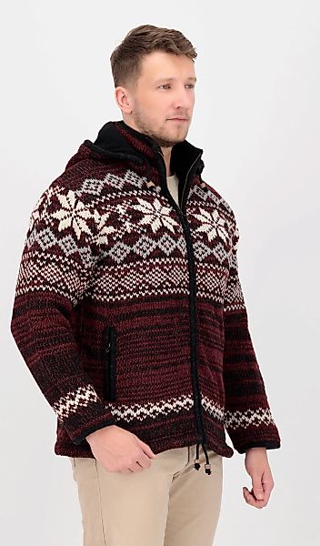 DEPROC Active Strickfleecejacke "LHOTSE MEN", mit Kapuze und weichem Fleece günstig online kaufen