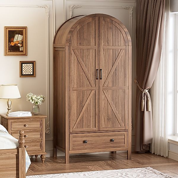 TWSOUL Kleiderschrank Moderner Kleiderschrank mit LED-Beleuchtung günstig online kaufen