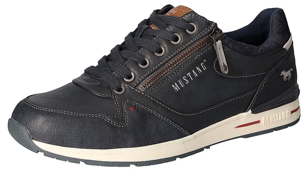 Mustang Shoes Sneaker, Freizeitschuh, Schnürschuh mit Außenreißverschluss günstig online kaufen