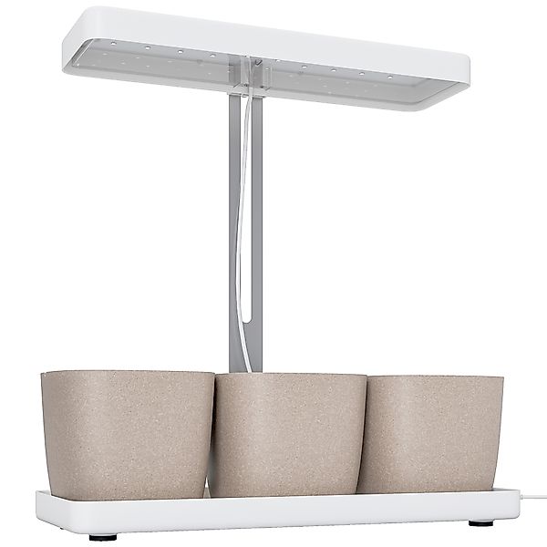 Outsunny Pflanzenlampe mit 42 LED, 3 Töpfen, Timer 8/12/16/24H, 5 Helligkei günstig online kaufen