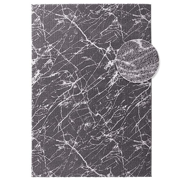 TaraCarpet Teppich Supersoft Kurzflorteppich Valetta Marmor, günstig online kaufen