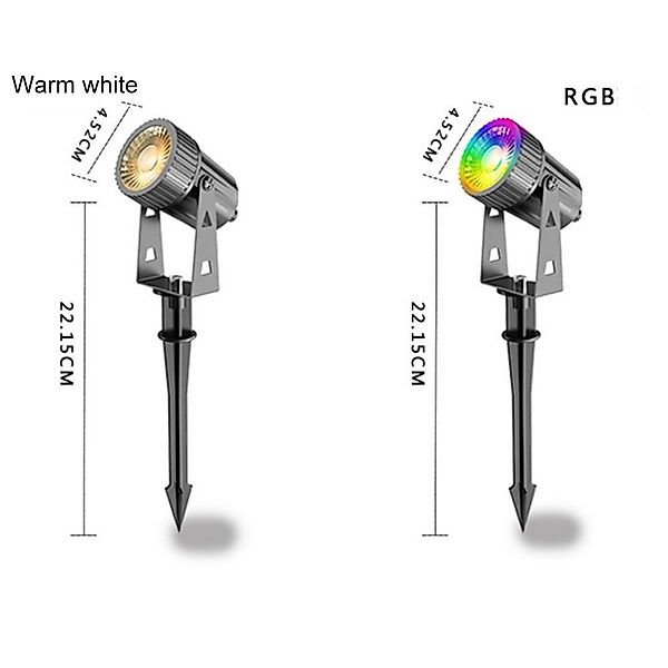 QUBEBU LED Gartenstrahler LED Gartenlampe mit günstig online kaufen